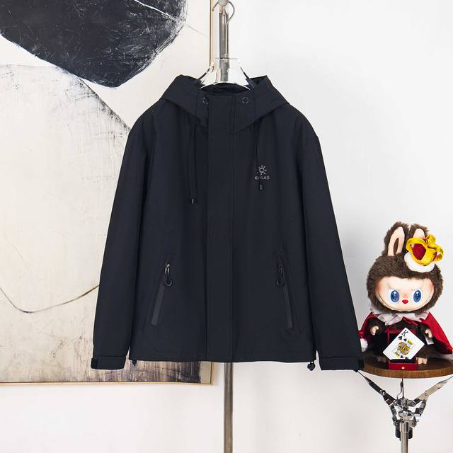 Zp版本［独家供应］ 凯乐石2025新款压胶Logo情侣款连帽冲锋衣外套 采用聚酯纤维复合防水面料 网红热门爆款 精湛工艺 面料防水处理 防风抗寒透气性极好 舒