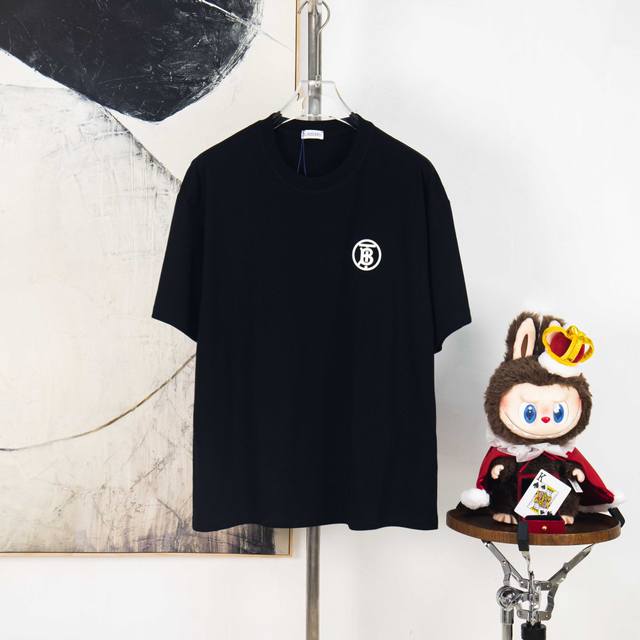 Zp版本［独家供应］ Burberry 巴宝莉 270克圆领短袖T恤 品牌立体胶印字母Logo压花工艺 官方同步 高版本 高品质 时尚个性 百搭潮流 纯原品质