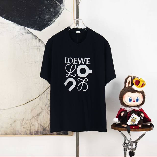Zp版本［独家供应］ Loewe 罗意威 270克圆领短袖T恤 品牌经典 联名反3M字母Logo压花工艺 官方同步 高版本 高品质 时尚个性 百搭潮流 纯原品质