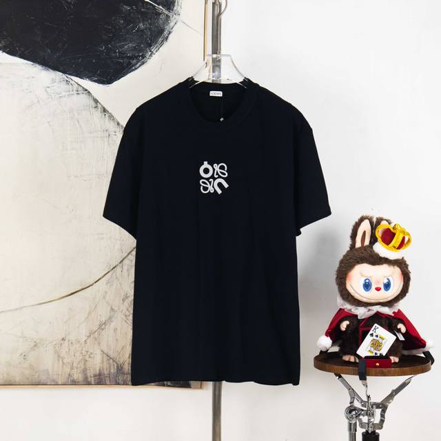 Zp版本［独家供应］ Loewe 罗意威 270克圆领短袖T恤 品牌经典 联名反3M字母Logo压花工艺 官方同步 高版本 高品质 时尚个性 百搭潮流 纯原品质