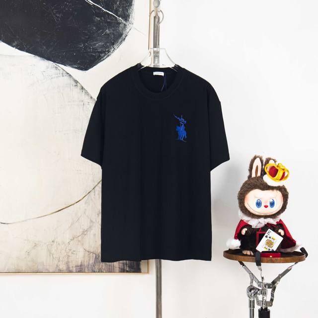 Zp版本［独家供应］ Burberry 巴宝莉 270克圆领短袖T恤 品牌 战马立体胶印字母Logo压花工艺 官方同步 高版本 高品质 时尚个性 百搭潮流 纯原