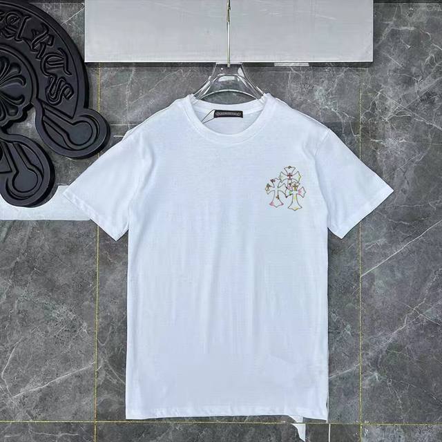 d28 克罗心Ch万花筒宝剑短袖 版型舒适 男女同款 黑白色S-Xl