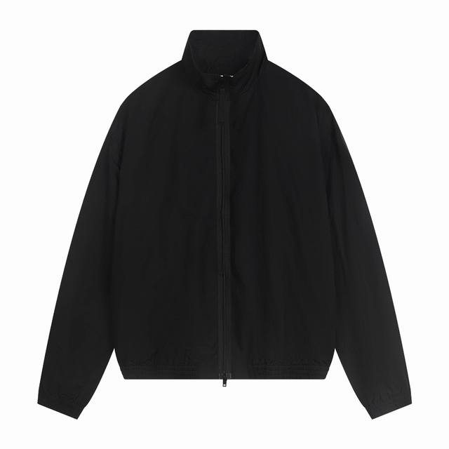 价格p： 一首起批. 散单+10 颜色: 黑色 灰色 尺寸: S M L Xl 款号：K507 Acne Studios 绣花拉链夹克 男女可穿 松紧袖口和下摆