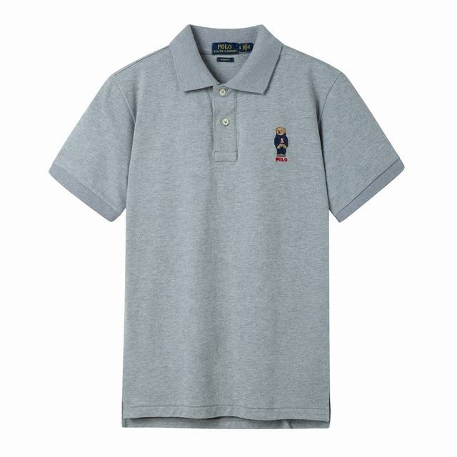 价格p： 一首起批. 散单+10 款式：保罗小熊标polo衫短袖 纯棉 尺码：S-Xxl 款号：8836