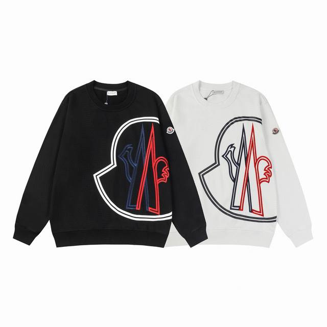 款号：858 Moncler 蒙口重磅刺绣+印花圆领卫衣蒙口卫衣的价格p其实蛮有优势的 去过专柜的应该都知道蒙口的价格p不会比Gucci Burberry 便宜