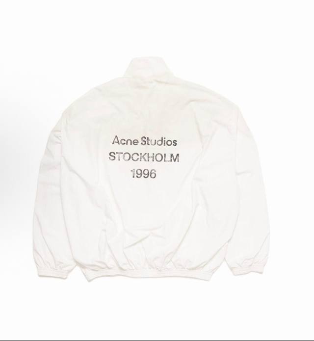 款号 Ac999 Acne Studios Fw25 字母徽标印花，宽松拉链长袖夹克外套 男女同款 颜色 :做旧黑，做旧白 尺码 : S M L Xl