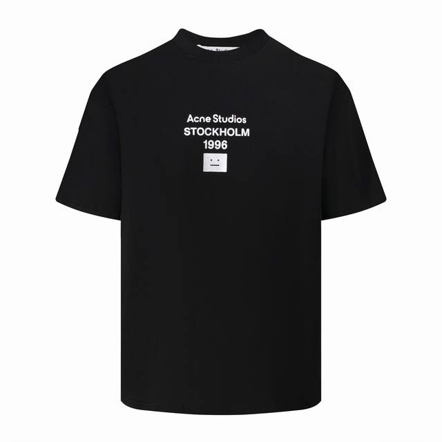 款号 : Ac12# Acne Studios 2025夏季系列 徽标Acne字母1996宽松圆领印花短袖T恤 颜色 : 黑色 白色 尺码 : S M L Xl