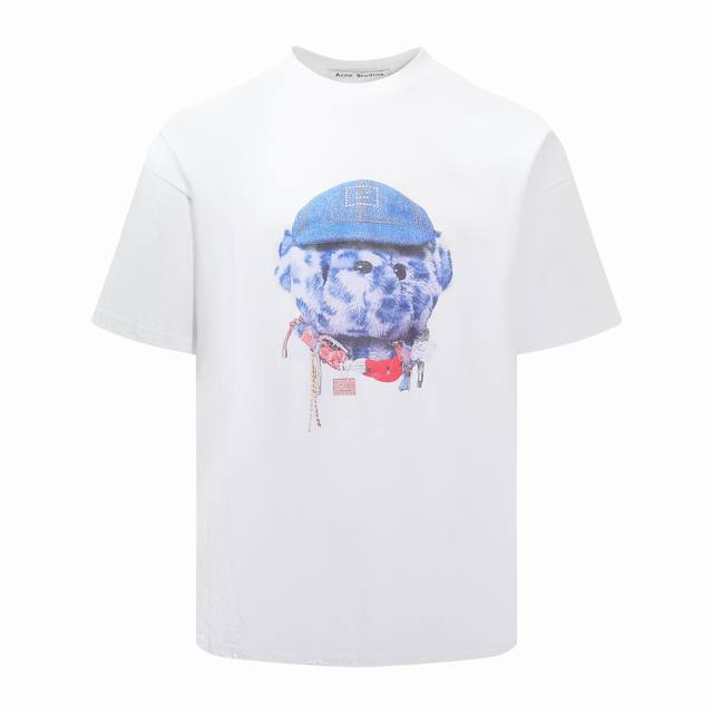 款号 : Ac05 Acne Studios Face表情 小熊数码印花 不是普通烫图 区别通货 圆领短袖T恤 男女同款 颜色 : 黑色 白色 尺码 : S M