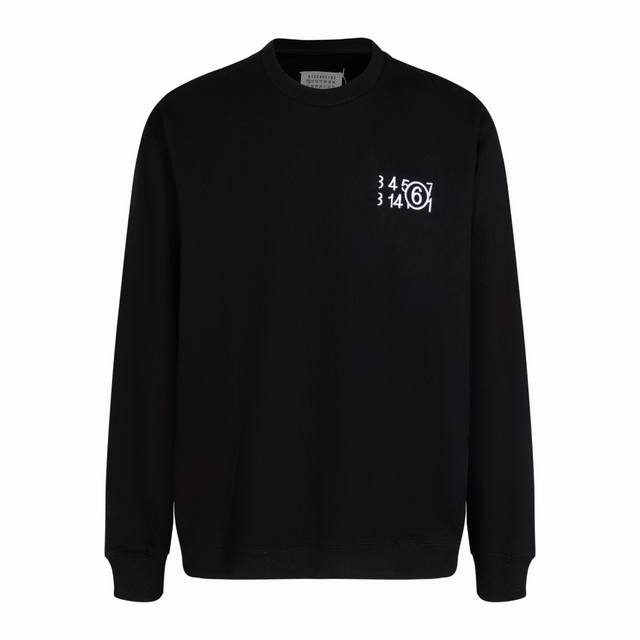 款号M415# Maison Margiela Mm6 马丁 马吉拉刺绣圆领卫衣 面料：采用原版定制420G 纯棉双股面料 质感极佳且分量感十足 不起球 不掉色