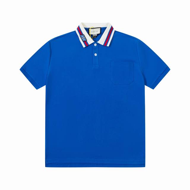 Gucci 古驰 Gg章仔刺绣口袋polo衫 原版面料 原版订制辅料 官方同款 采用230克纯棉珠地面料,定制 同缸染面料 手感非常舒服爽滑 版型挺阔有型 一线