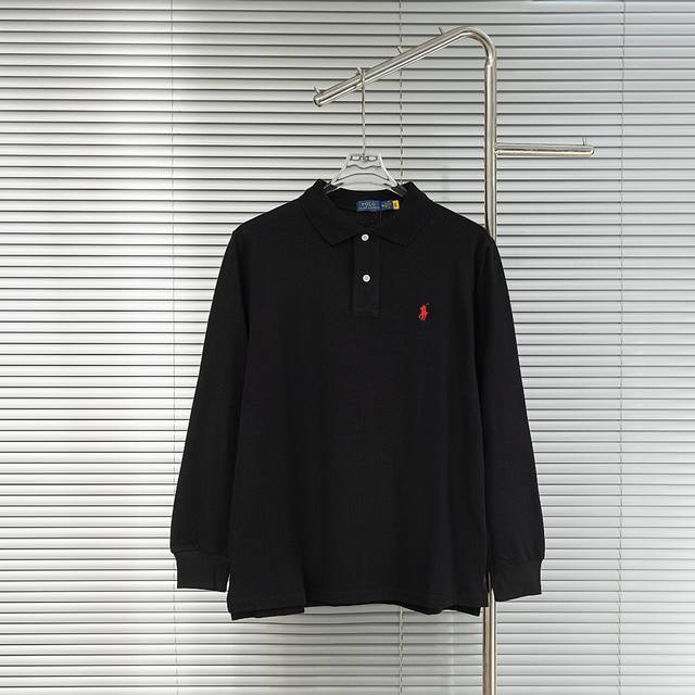 顶级版本 区别通货 可扫码进官网 款式：拉夫劳伦 polo Ralph Lauren小标刺绣针织老钱风翻领长袖polo 颜色：图片色 尺码：S-Xl 面料：纯棉