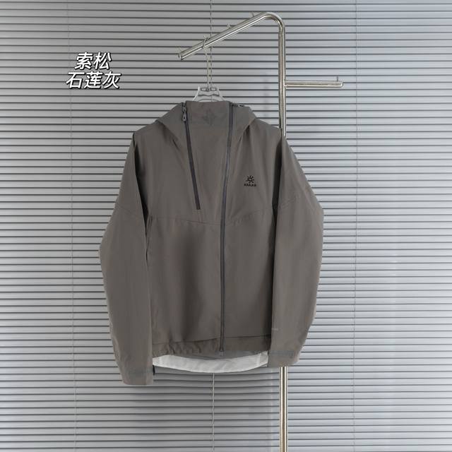 顶级版本 区别通货 款式：Kallas丨凯乐石索松Flt压胶刺绣标连帽风衣外套 颜色：图片色 尺码：S-Xxl 面料：Gore-Tex 科技防水 辅料：全套定制