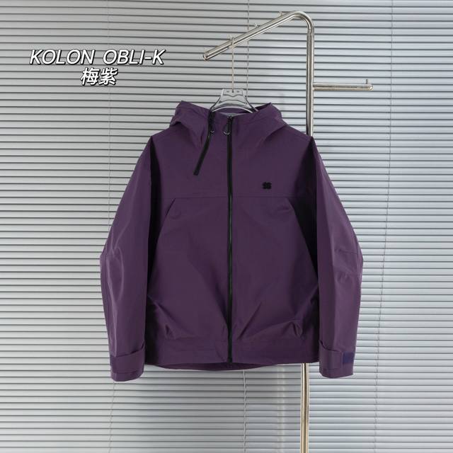 顶级版本 区别通货 款式：Kolon可隆 Sport Camping Obli-K 刘诗诗同款 抗撕中性廓形多口袋2.5L露营户外防水软壳全压胶冲锋衣外套夹克