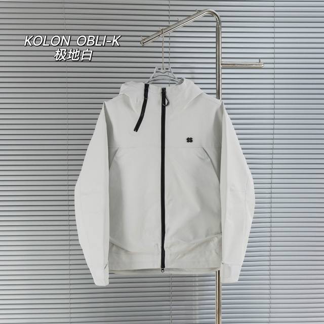 顶级版本 区别通货 款式：Kolon可隆 Sport Camping Obli-K 刘诗诗同款 抗撕中性廓形多口袋2.5L露营户外防水软壳全压胶冲锋衣外套夹克