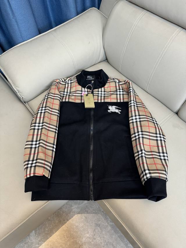 Bur 巴宝莉 Burberry爆款来袭 Vintage 战马小标Logo控夹克外套 2025Ss官网新款，精美工艺 高端版本，专柜定制面料 透气舒适度高，精工