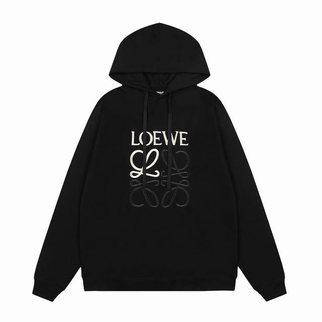 we205# 顶级代工品质 Loewe 罗意威25Ss 中心字母拼色大Logo连帽长袖卫衣 不需要所谓烂大街的华丽文案 主打品质 面料经过2次高温缩水固色 不易