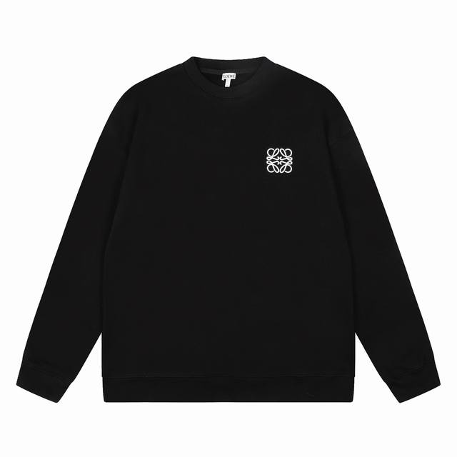 we107# 顶级代工品质 Loewe 罗意威25Ss 经典胸口纯色小Logo刺绣圆领长袖卫衣 不需要所谓烂大街的华丽文案 主打品质 面料经过2次高温缩水固色