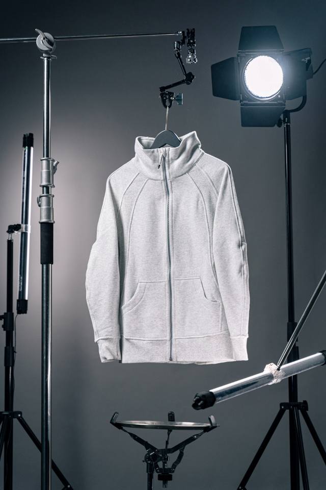 露露乐檬 Scuba系列 宽松立领全拉链卫衣｜宽松款烟囱领卫衣