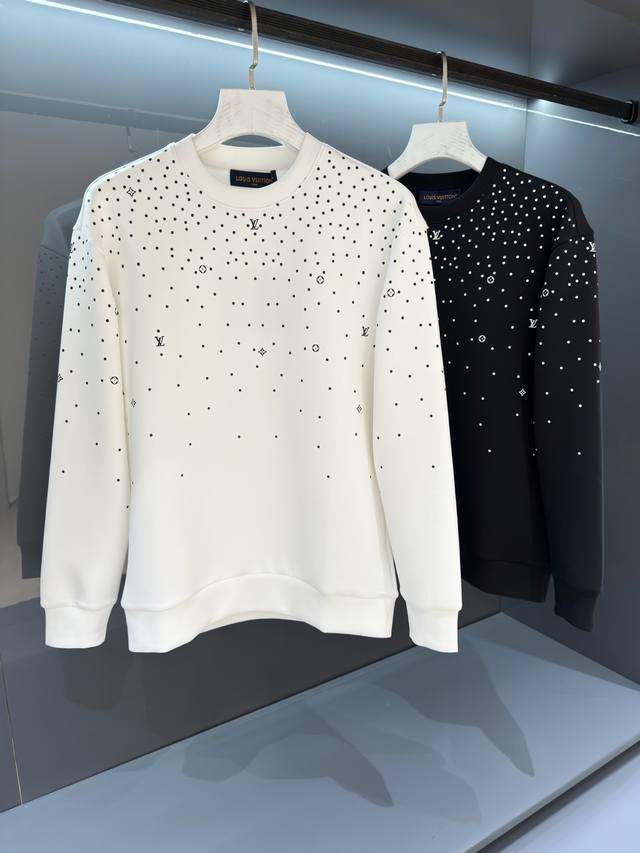 新品 贸易渠道代工品 2025Ss秋冬新品 驴 男士Monogram 男士圆领卫衣 风十足缔造最为出色的奢感运动休闲体系,最为舒适养眼的感受. Monogram