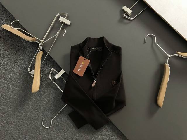 Lp*修身版型 M-Xxxl 25新款简约百搭提花Logo双开拉链羊毛外套，专柜辅料顶级工艺打造，专柜休闲同款专柜原单，顶级制作工艺进口面料，采用进口高端订制面