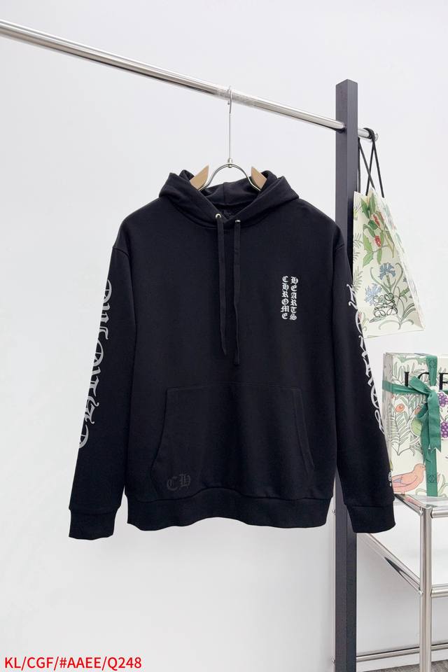 Q248 Kl Chrome Herat克罗心 25 1988限定梵文印花连帽卫衣 面料采用抓绒420克全棉材质 印花采用多种印花工艺 热固油墨印花 Size：
