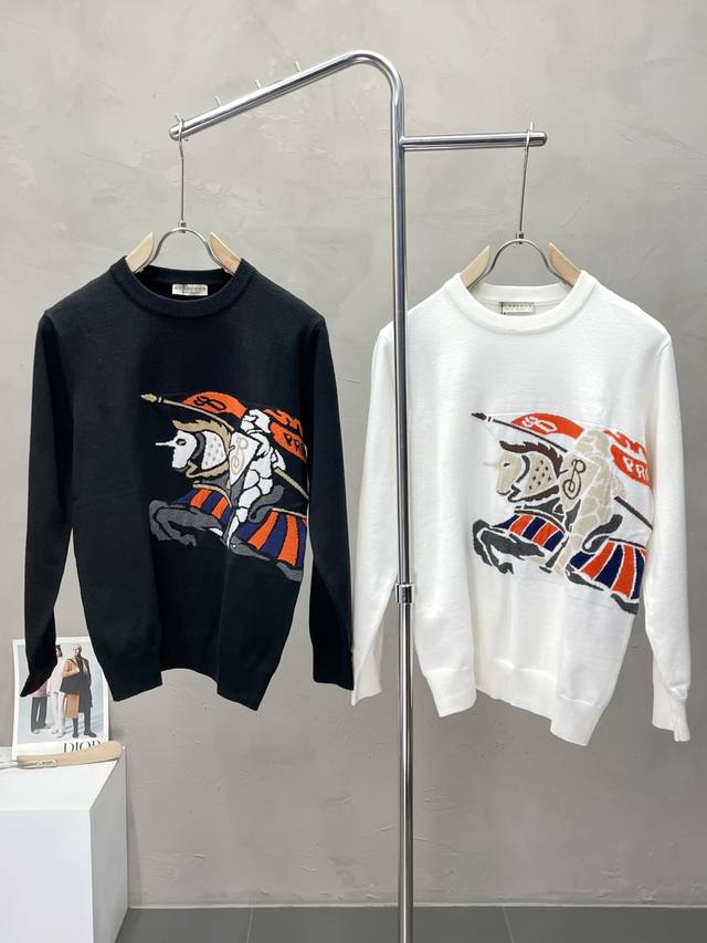 Burberry巴宝莉独家专供新款原单男士休闲毛衣 高端定制 高端版本 时尚百搭爆款进口面料 手感超柔软细腻 穿着亲肤舒适 保暖舒适 高端精品 代工厂p精细做工