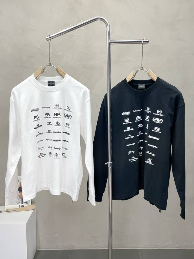 Balenciaga巴黎世家独家专供秋冬新款原单男士休闲长袖 高端定制 高版本 时尚百搭爆款原版进口面料 领口衣摆 Logo图案设计 手感超柔软细腻 穿着亲肤舒