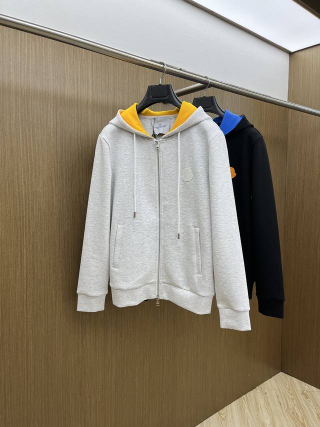 秋冬 Mon 高端品质 2025秋冬最新爆款夹克外套 面料精选高支高密双股空气层长绒棉 手感超级舒服 Bldlogo精选全进口环保材质 超级漂亮 尺码 M-3X