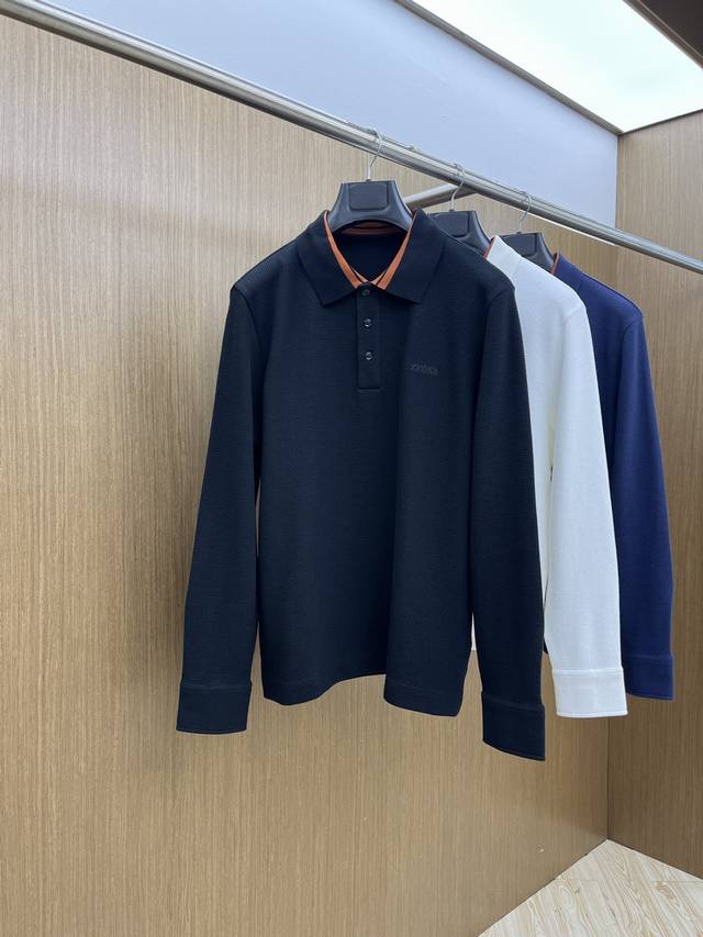 秋冬 Zz 秋冬Zegna长袖 选用华夫格面料细腻柔软上身舒适 简约时尚 Fjj适配商务、休闲等多种场合 码数 48-56