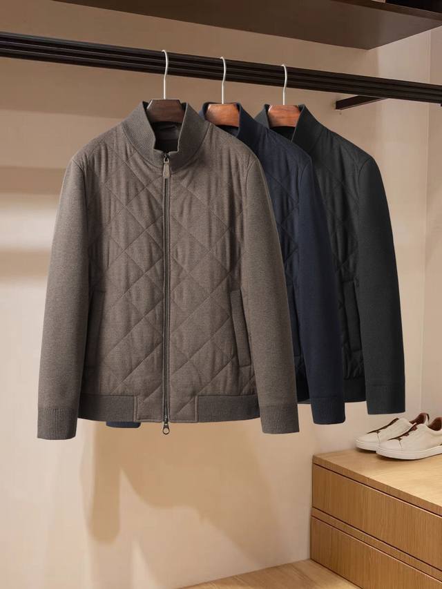 Loro piana 羊绒外套，袖子羊毛针织，上身版型帅气，高端大气，上档次！ 码数：M-3 Xl 48-56 颜色：咖，上青，黑 型号：3307033Fzl