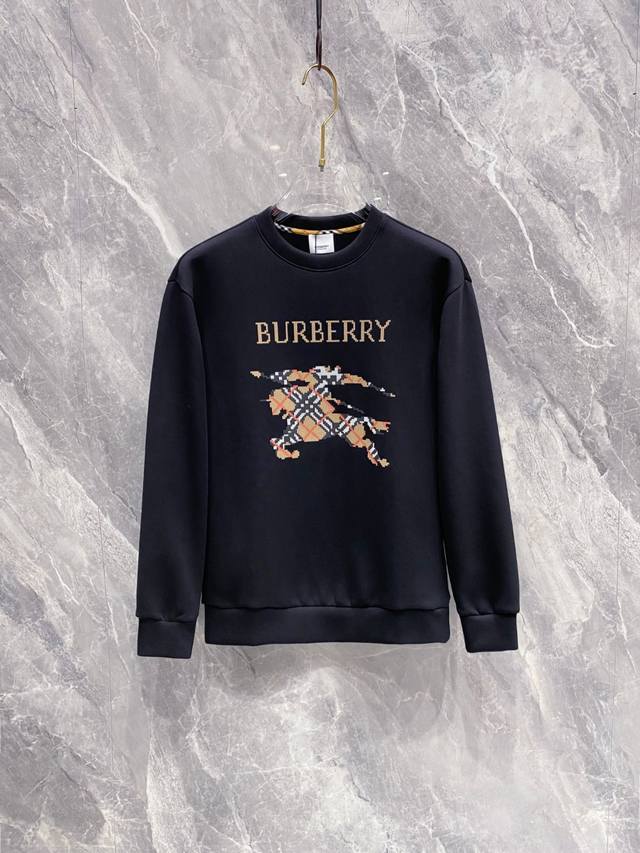 Burberry巴宝莉 2025Ss秋冬新品 长袖太空棉卫衣，经典Logo设计，百搭款，定制面料，柔软细腻，亲肤感极高，完美诠释出品牌的时尚潮流！男人的衣柜都少