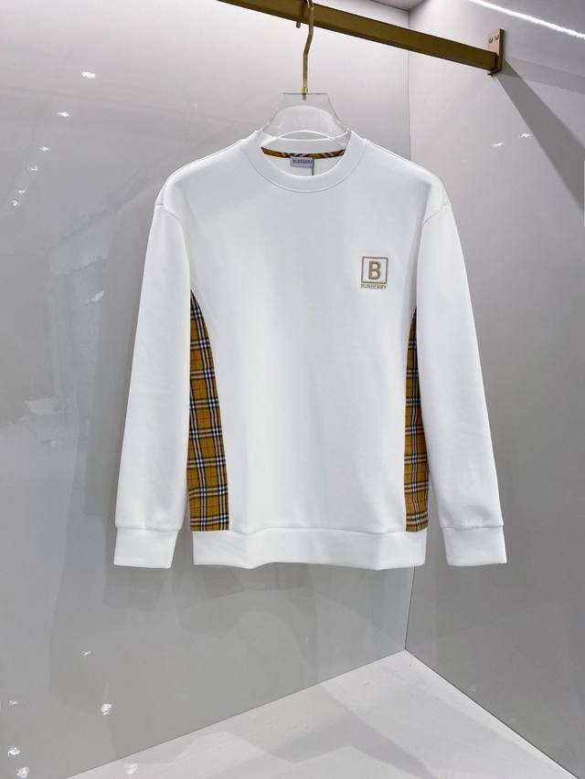 Burberry-巴宝莉# 25秋冬 八明治空气层套头圆领卫衣 男女同款时尚休闲套头卫衣衫！贸易公司渠道稀出，领先官网发售！一直都是神奇的存在，有着极高的辨识度