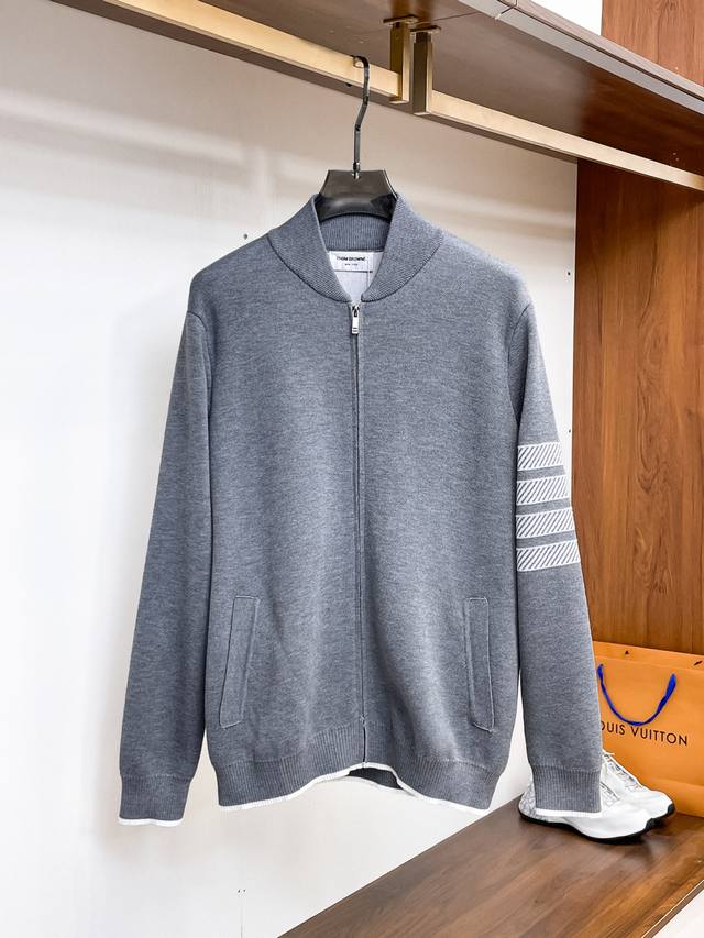 Tb 2025秋冬 新品 开衫拉链毛衣专供狠货，进口原版科技羊毛精纺！精细针织一体，色彩混织纯手工技艺呈现 档次极高，凸显衣着品味与奢华 工艺精湛！定制原版工艺