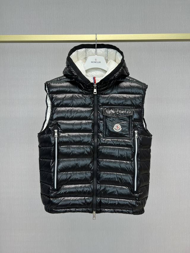 Ragot 连帽马甲黑色挂拍图#Bll