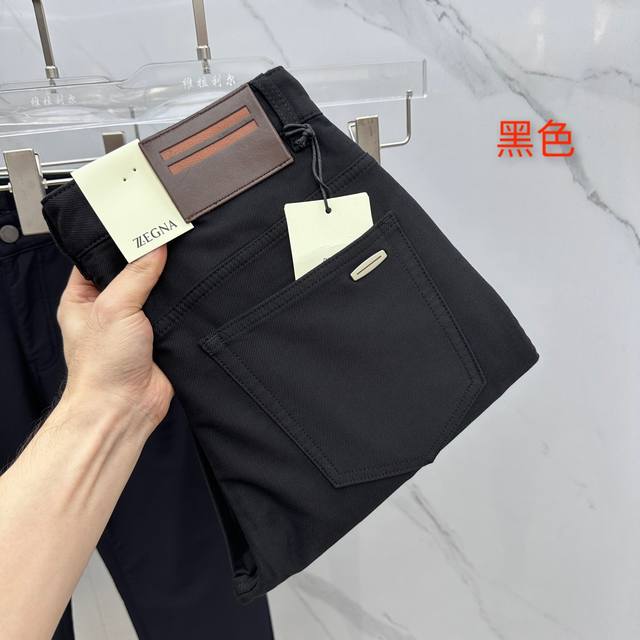 Zegna杰尼亚 2025早秋新品休闲裤西裤五袋裤，官网同步发售，裤身工艺设计，定制五金辅料、面料定制，代工厂p出品免检！每个细节做到极致。原版五金配件，潮范十