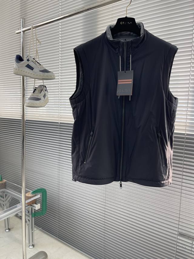 Z Zegn 2025 秋冬爆款 双面可穿马甲 专柜同款 高品质 定制面料 五金定制开模 大厂代工 Yyds天花板 码数：48–56 M-3Xl Jb16