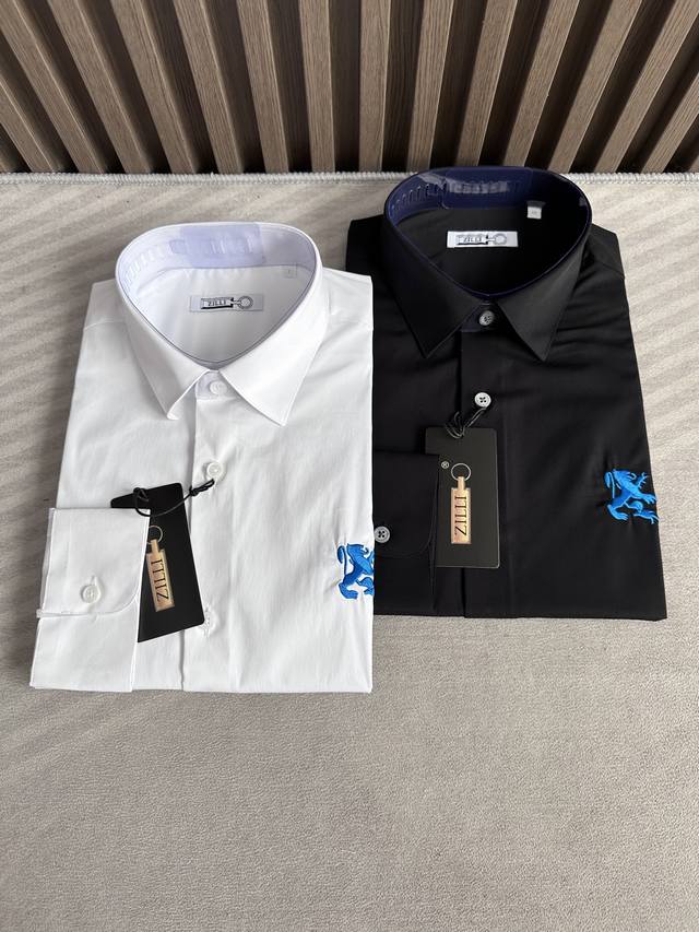Brioni私定界大佬！皇室御用臻品缎纹面料烧花棉新型工艺简约设计长袖衬衫高端奢侈成衣系列，白金级全品相，纯正血统臻品，专柜主推在售，布莱奥尼 Brioni 钟