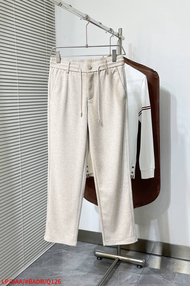 Q126 Lp 秋冬上新 高订轻奢休闲裤 现货供应 醋酸羊毛面料 抗皱免烫 舒适0压感 贴肤穿着全无压力 码数: M-3Xl