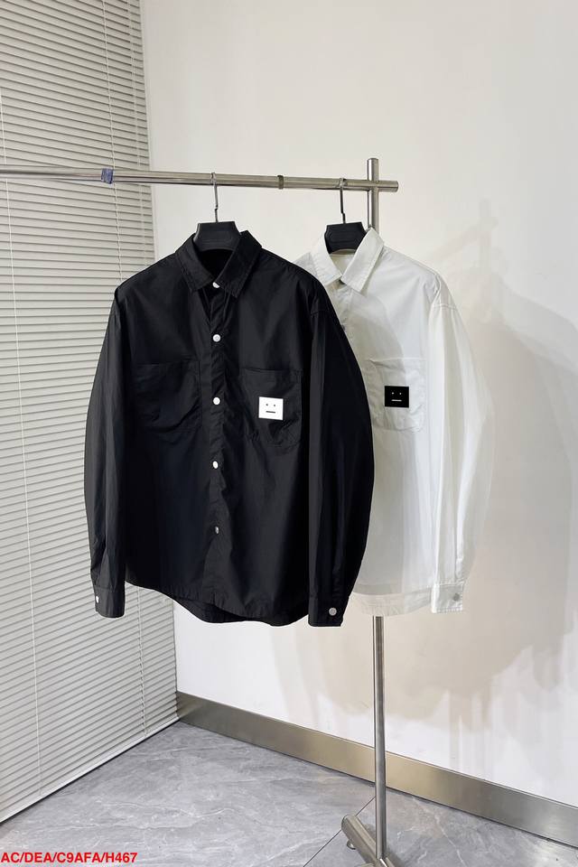H467 Acacne Studios2025官网专柜最新春款男士必备款衬衫外套，100%天然棉，褶皱效果展现质感 舒服透气，原单狠货，原版面料，柔软舒适，上身