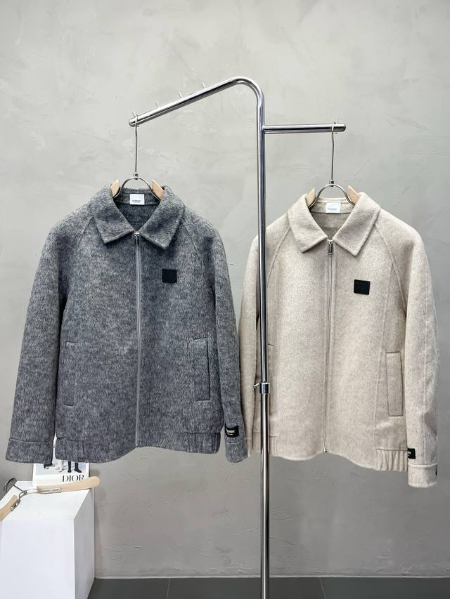 短款大衣-Burberry巴宝莉独家专供新款原单男士羊毛双面呢外套短款拉链经典毛呢外套渠道特供 高端货官网柜台同步 老钱风格 简约经典大爆款。简洁利落又清爽商务