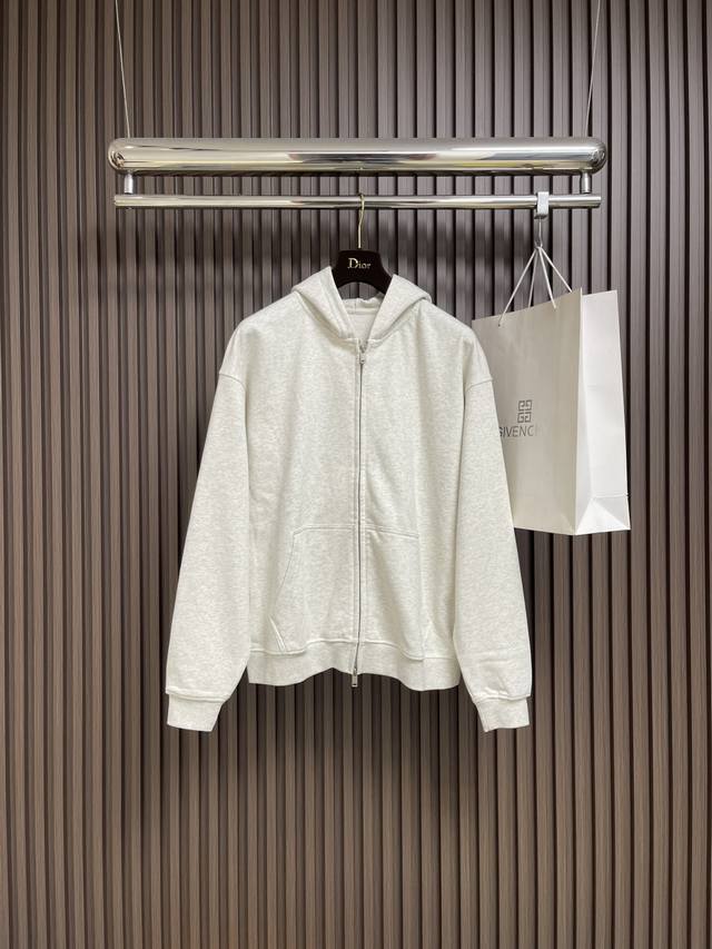 Acne Studio 2025Ss连帽拉链长袖卫衣，3D立体胶印工艺 不开裂不脱胶，双纱纯棉！手感超棒！亲肤舒适，十分高级且更有质感！热固油墨印花，用化学油墨