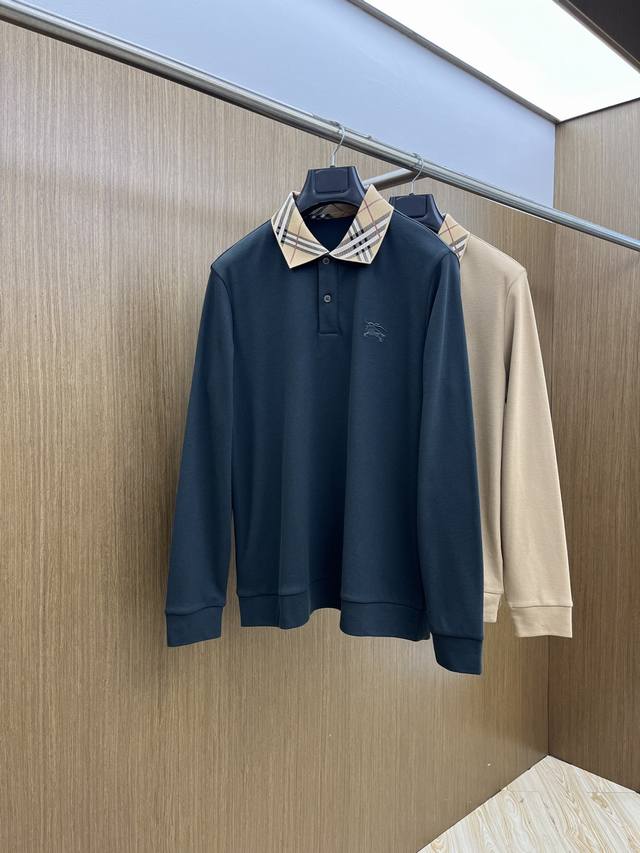 秋冬 Bbr 秋冬Burberry长袖 选用拉毛珠地棉 面料细腻柔软上身舒适 Fjj简约时尚 适配商务、休闲等多种场合 码数48-56