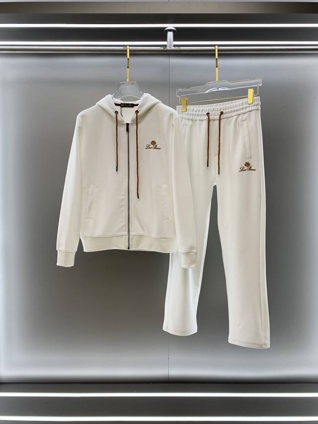 L年最新款套装版型M-Xxxl 最新最顶级经典黄色带子加重工刺绣字母排列经典图案潮流连帽休闲开衫套装，最顶级的品质专柜在售，顶级制作工艺进口面料，专柜款独特设计