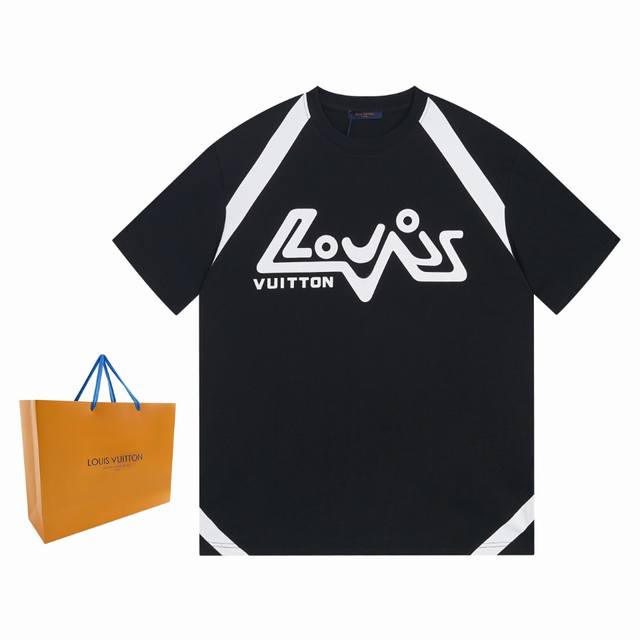 Lv 24Ss春夏印花短T系列 -1V 草间弥生系列南瓜图案 圆领短袖T恤 采用32支双纱纯棉240G，高温水洗，不缩水不退色。手感舒服，质感超强反缝袖口设计，