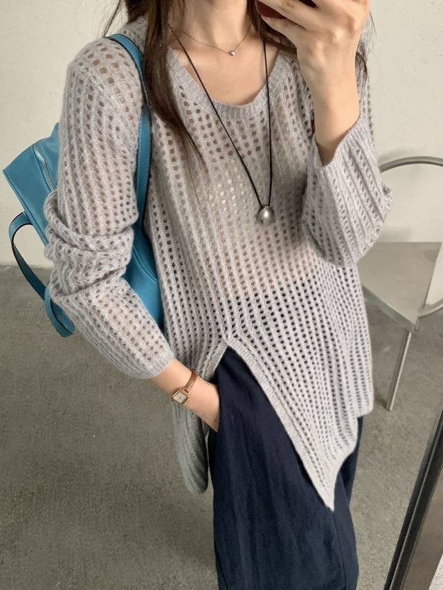 全羊毛开叉中长款