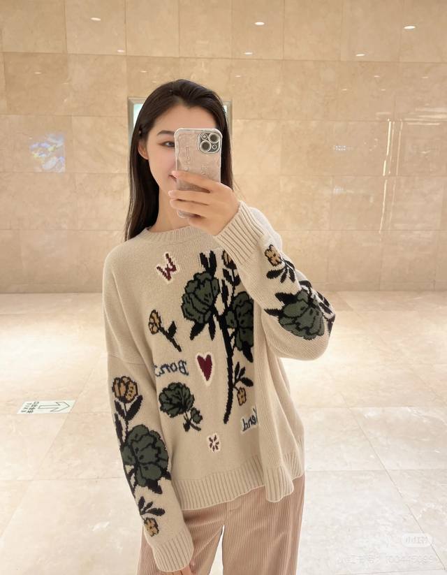 Maxmara# S秋冬新款官网长袖上衣 Sml 羊毛