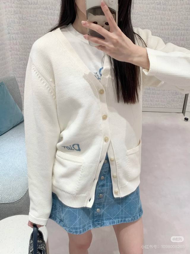 Dior#S秋冬新款电绣系列 外套 男女同款 Sml 羊毛混