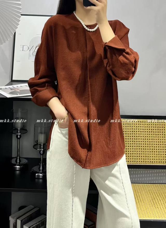 新款 圆领一粒扣100%羊毛上衣，S-Xl
