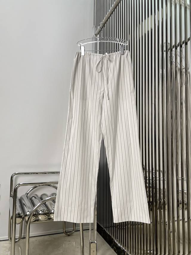 实拍图！最新The R 25New 条纹布口袋条纹抽绳休闲裤尺码：Sml