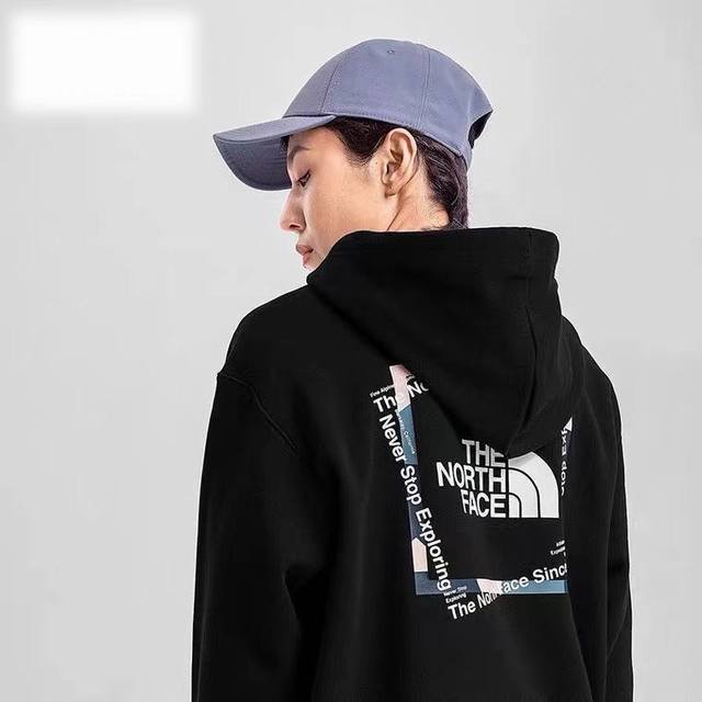毛圈卫衣更新 款号175 火爆来袭 Thenorthface北面宽松套头印花连帽情侣卫衣！ Ins小红书爆款 各大网红上身推荐 轻薄透气 柔软舒适 德国进口数码